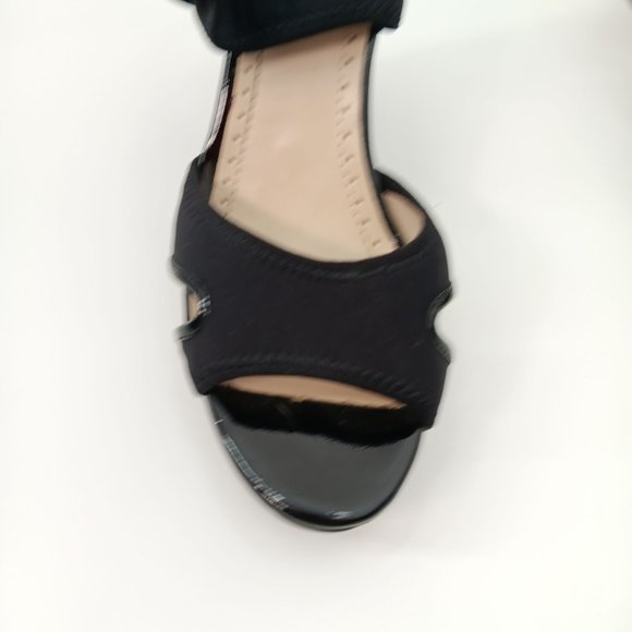 ADRIENNE VITTADINI BLACK PLATFORM SANDALS SIZE 7.5M - Picture 5 of 16
